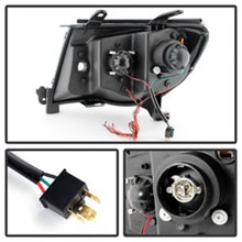 Load image into Gallery viewer, xTune Toyota Tacoma 05-11 Halo Projector Headlights Black PRO-JH-TT05-LED-BK