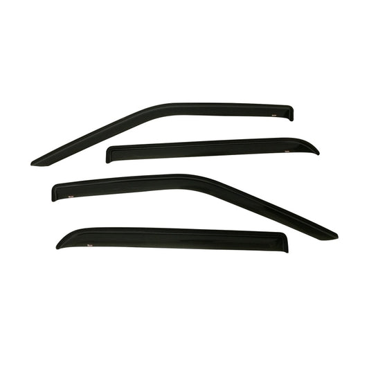 Westin 2015-2018 Ford F-150 SuperCrew Slim Wind Deflector 4pc - Smoke