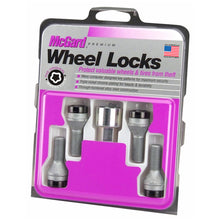 Load image into Gallery viewer, McGard Wheel Lock Bolt Set - 4pk. (Cone Seat) M12X1.25 / 17mm Hex / 22.0mm Shank Length - Black