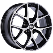 Load image into Gallery viewer, BBS SR 18x8 5x120 ET44 Satin Black Diamond Cut Face Wheel -82mm PFS/Clip Required