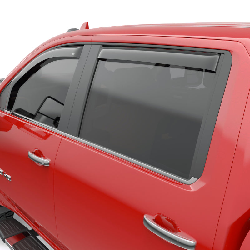 EGR 2019 Chevy 1500 Crew Cab In-Channel Window Visors - Dark Smoke