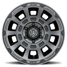 Load image into Gallery viewer, ICON Thrust 17x8.5 5x150 25mm Offset 5.75in BS Smoked Satin Black Tint Wheel