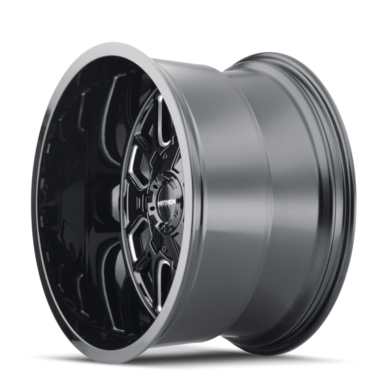 Mayhem 8107 Cogent 20x9 / 8x165.1 BP / 0mm Offset / 130.8mm Hub Black w/ Milled Spokes Wheel