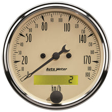 Load image into Gallery viewer, Autometer 3-1/8in 0-190km/h Antique Beige Elec. Programmable Speedometer