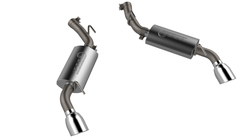 2010-2013 Chevrolet Camaro SS QTP AR3 Axle Back exhaust system with 4.5-inch tips, showcasing high-quality stainless steel construction by QTP.