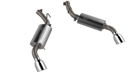 2010-2013 Chevrolet Camaro SS QTP AR3 Axle Back exhaust system with 4.5-inch tips, showcasing high-quality stainless steel construction by QTP.