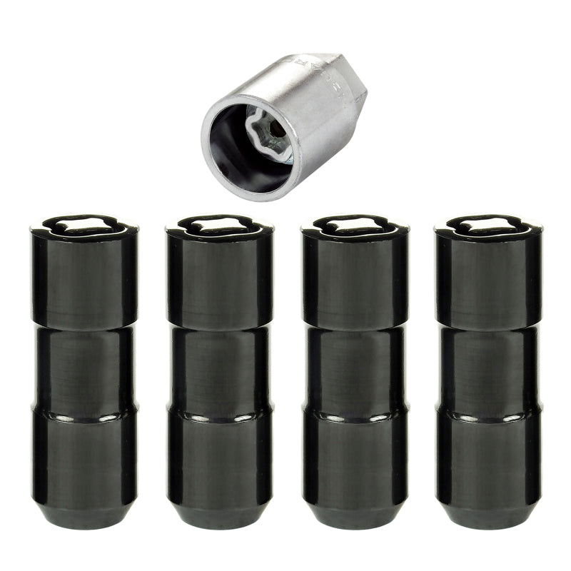 McGard Wheel Lock Nut Set - 4pk. (Cone Seat Duplex) 9/16-18 / 7/8 Hex / 2.5in. Length - Black