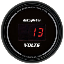 Load image into Gallery viewer, Autometer Black 52.4mm 8-18 Volts Digital Voltmeter Gauge