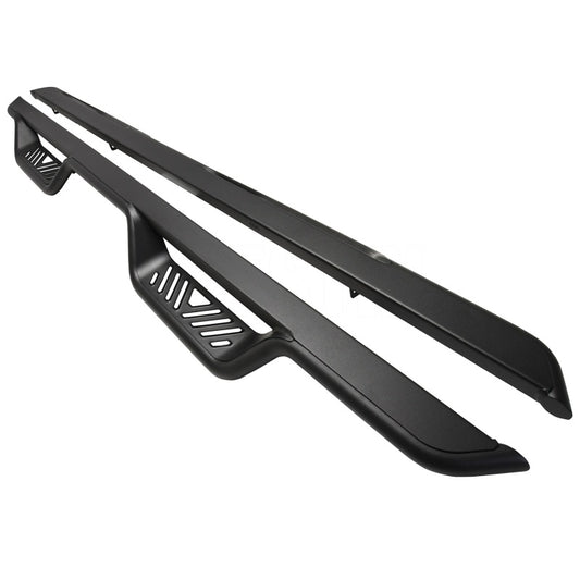 Westin Outlaw Nerf Step Bars for Ford F-150 SuperCrew and F-250/F-350 Crew Cab, showcasing a durable design with textured finish and drop step feature.
