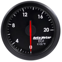 Load image into Gallery viewer, Autometer Airdrive 2-1/16in EGT Gauge 0-2000 Degrees F - Black