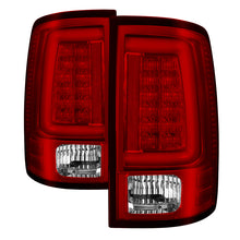 Load image into Gallery viewer, Spyder 09-16 Dodge Ram 1500 Light Bar LED Tail Lights - Red Clear ALT-YD-DRAM09V2-LED-RC