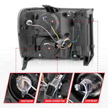 Load image into Gallery viewer, ANZO 2007-2013 GMC Sierra 1500 Projector Headlights w/ Halo Black