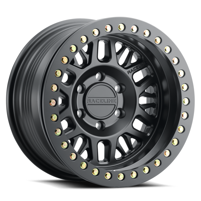 Raceline RT951B Ryno 17x9in / 8x170 BP / -38mm Offset / 130.8mm Bore - Satin Black Beadlock Wheel