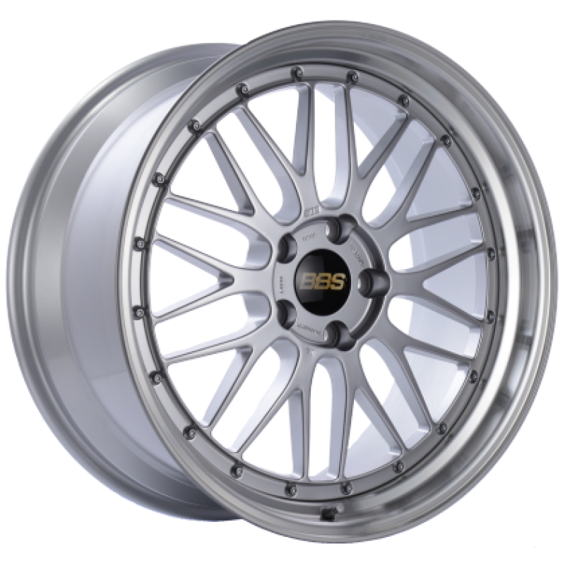 BBS LM 17x8.5 5x120 ET18 Diamond Silver Center Diamond Cut Lip Wheel -82mm PFS/Clip Required