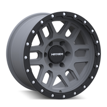 Load image into Gallery viewer, Mayhem 8304 Delta 17x9 / 6x139.7 BP / 0mm Offset / 106mm Hub Matte Gunmetal w/ Matte Black Lip Wheel