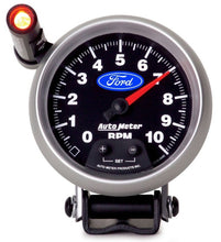 Load image into Gallery viewer, Autometer Ford 3-3/4in. 10K RPM Pedestal w/ Ext. Quick-Lite Tachometer Gauge