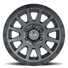 Load image into Gallery viewer, ICON Compression 18x9 6x5.5 25mm Offset 6in BS 95.1mm Bore Double Black Wheel