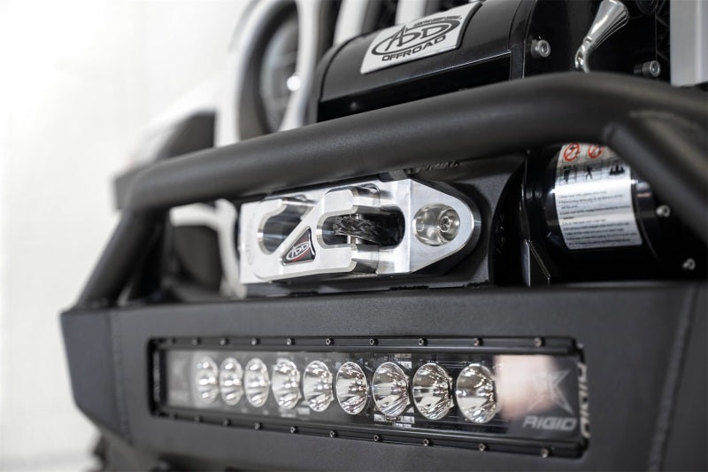 Addictive Desert Designs 2020 Jeep Gladiator JT Stealth Fighter Front Bump w/ Top Hoop & Winch Mount-Bumpers - Steel-San Diego Overlanding-Addictive Desert Designs