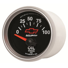 Load image into Gallery viewer, Autometer Oil Pressure 2-1/16, 0-100 PSI - Red Bowtie