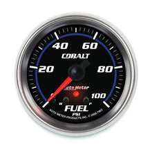 Load image into Gallery viewer, Autometer Cobalt Fuel Pressure Gauge 2-5/8in 100PSI Stepper Motor w/ Peak and Warn