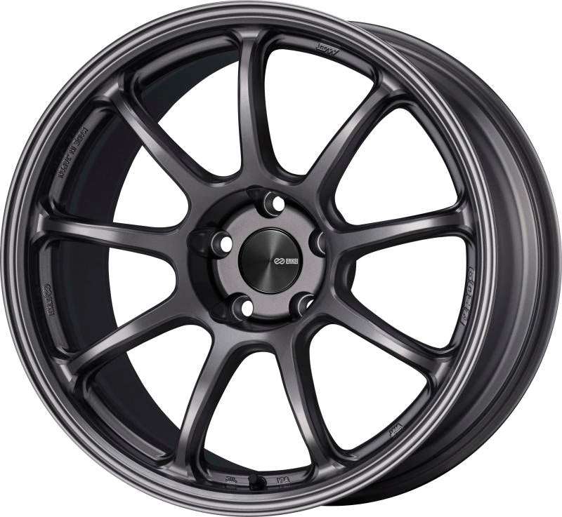 Enkei PF09 18x9 5x100 42mm Offset 75mm Bore Dark Silver Wheel