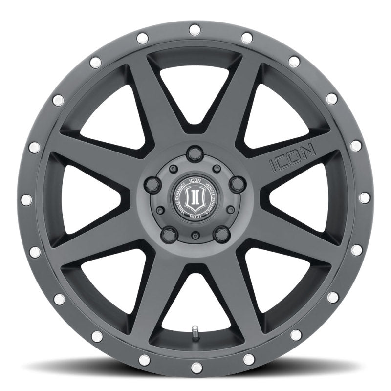 ICON Rebound 20x9 5x150 16mm Offset 5.625in BS Satin Black Wheel