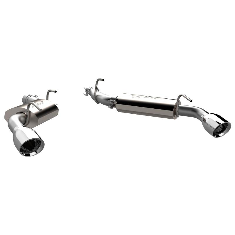 QTP 2010-2013 Chevrolet Camaro SS AR3 Axle Back Exhaust system featuring polished 4.5 inch tips.