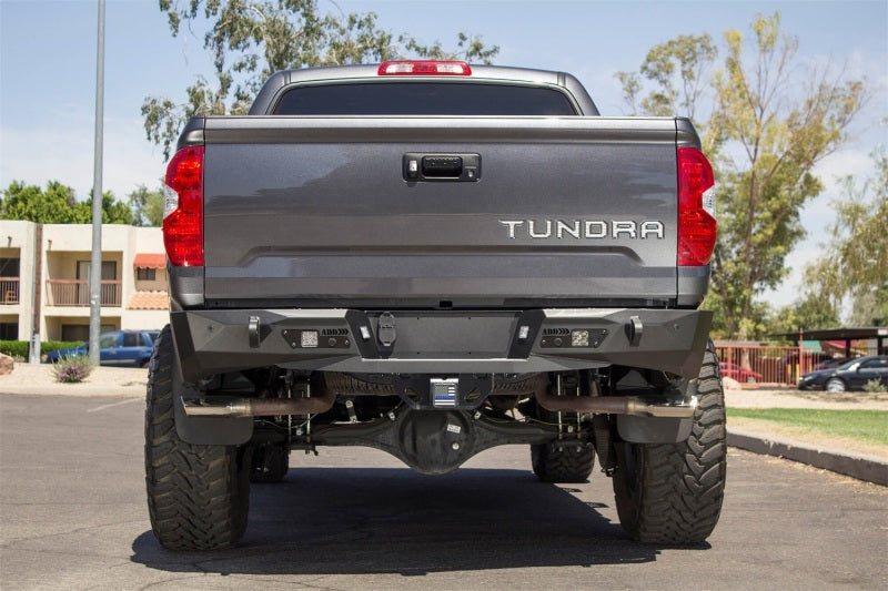 Addictive Desert Designs 2014+ Toyota Tundra Stealth Fighter Rear Bumper w/ Backup Sensor Cutouts-Bumpers - Steel-San Diego Overlanding-Addictive Desert Designs