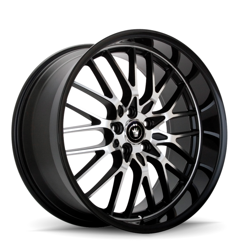 Konig Lace 17x8 5x112 ET45 Black/Machine Spoke