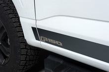 Load image into Gallery viewer, Putco 2021 Ford F-150 Super Crew 6.5ft Box Ford Licensed Blk Platinum Rocker Panels (4.25in 12pc)