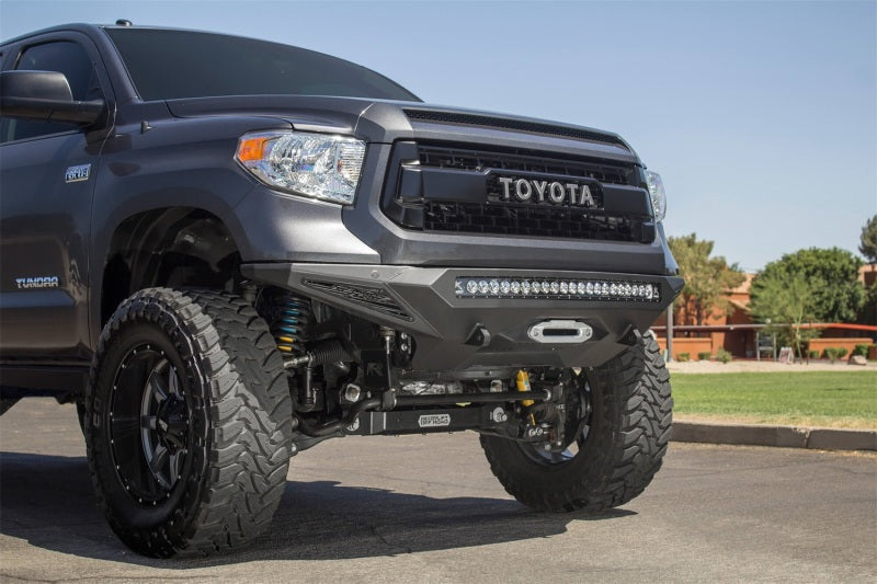 Addictive Desert Designs 2014+ Toyota Tundra Stealth Fighter Front Bumper w/Winch Mount & Sensors-Bumpers - Steel-San Diego Overlanding-Addictive Desert Designs