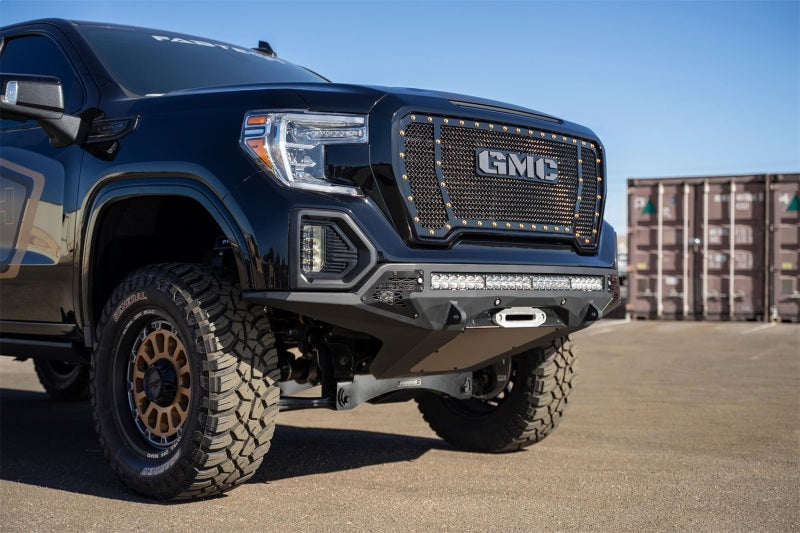 Addictive Desert Designs 2019 GMC Sierra 1500 SF Front Bumper w/ Winch Mount&Sensor Cutout-Bumpers - Steel-San Diego Overlanding-Addictive Desert Designs