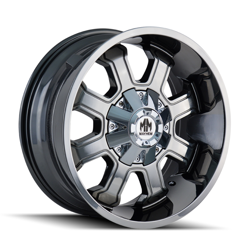 Mayhem 8103 Fierce 20x9 / 8x165.1 BP / 18mm Offset / 130.8mm Hub Chrome Wheel