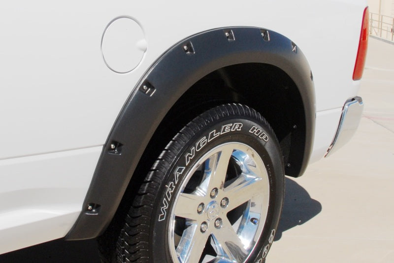 Lund 10-17 Dodge Ram 2500 RX-Rivet Style Smooth Elite Series Fender Flares - Black (2 Pc.)