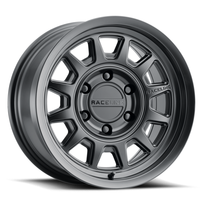 Raceline 952B Aero 17x8.5in / 5x127 BP / 0mm Offset / 78.1mm Bore - Satin Black Wheel