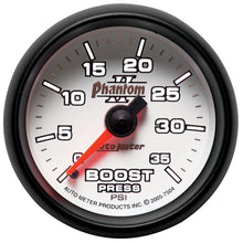 Load image into Gallery viewer, Autometer Phantom II 52.4mm Mechanical 0-35 PSI Boost Gauge