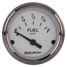 Load image into Gallery viewer, AutoMeter Gauge Fuel Level 2-1/16in. 0 Ohm(e) to 90 Ohm(f) Elec American Platinum