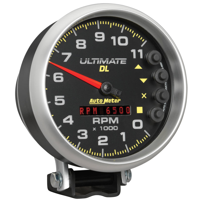 Autometer 5 inch Ultimate DL Playback Tachometer 11000 RPM - Black