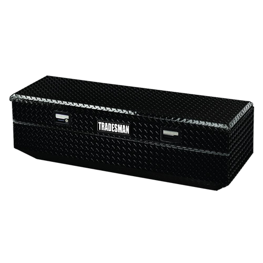 Tradesman Aluminum Flush Mount Truck Tool Box Full/Wide (36in.) - Black