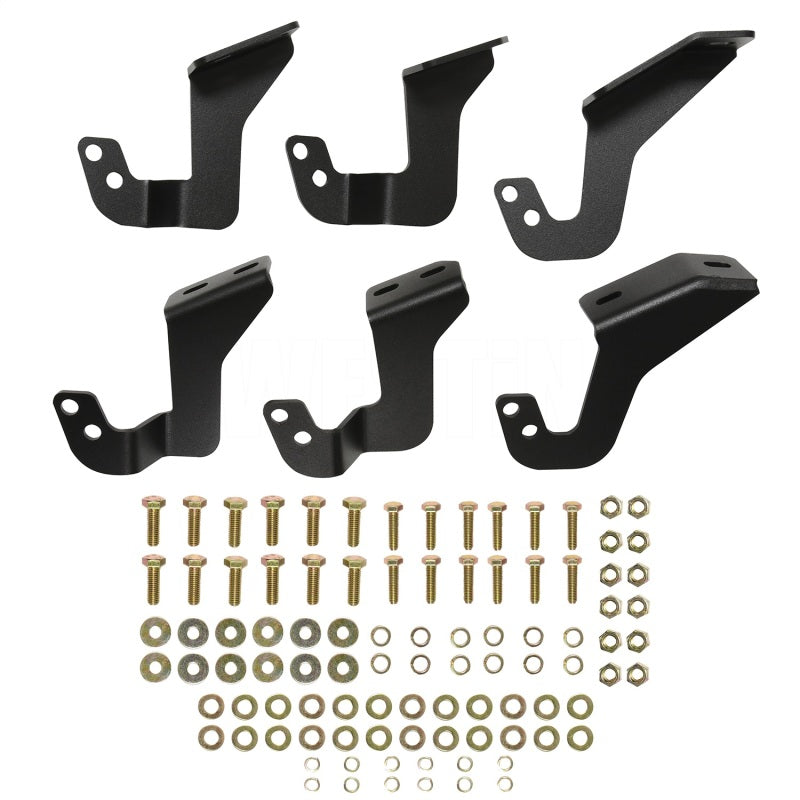Westin 07-21 Toyota Tundra Double Cab Outlaw Nerf Step Bars - Textured Black