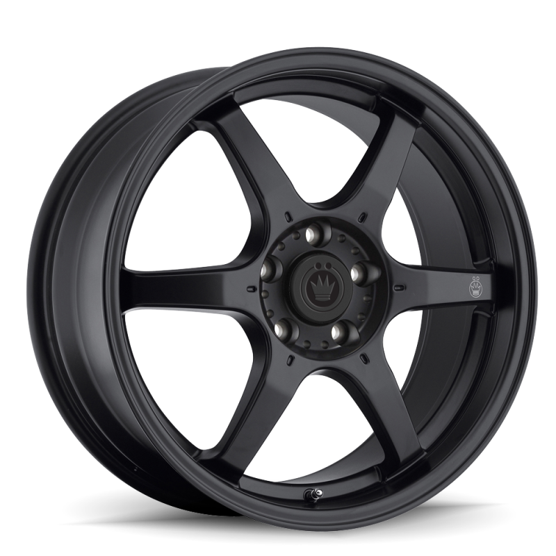 Konig Backbone 18x8 5x114.3 ET35 Matte Black Milling Logo on Spoke