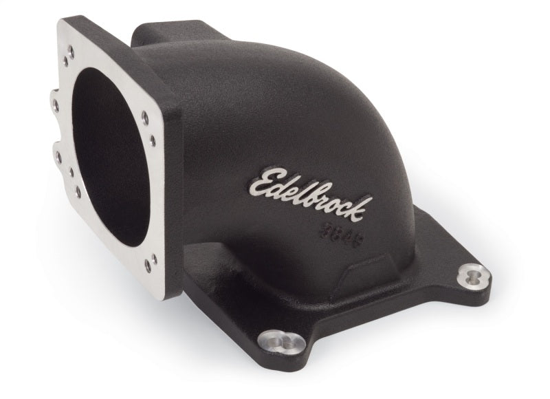 Edelbrock High Flow Intake Elbow 95mm Throttle Body to Square-Bore Flange Black Finish