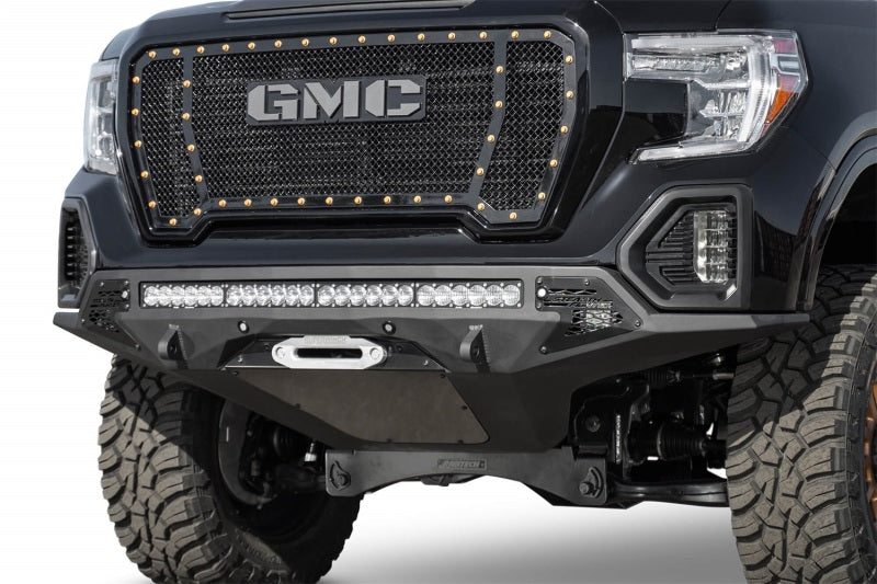 Addictive Desert Designs 2019 GMC Sierra 1500 SF Front Bumper w/ Winch Mount&Sensor Cutout-Bumpers - Steel-San Diego Overlanding-Addictive Desert Designs