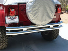 Load image into Gallery viewer, Rampage 1976-1983 Jeep CJ5 Double Tube Rear Bumper w/Hitch Receiver - Stainless