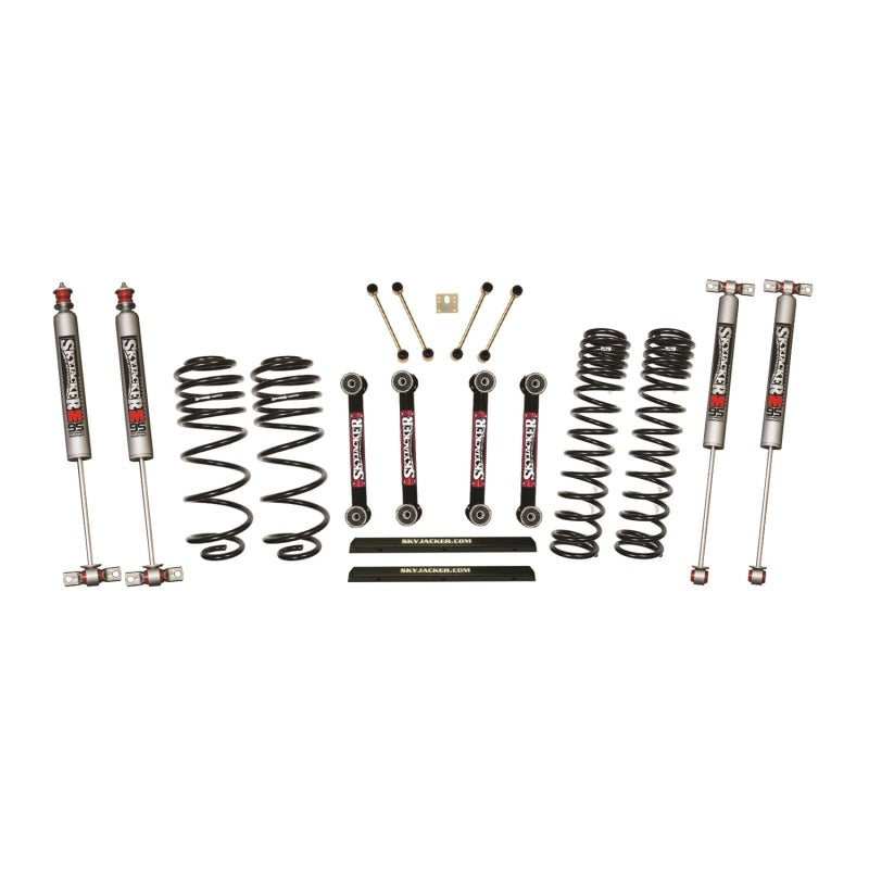 Skyjacker 03-06 Jeep TJ 4in D-Rate Long Travel Kit w/ OE FR/RR Lower Links/M95 Monotube Shocks