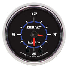 Load image into Gallery viewer, Autometer Cobalt 2-1/16in 12 Hour Analog Clock