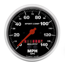 Load image into Gallery viewer, AutoMeter Gauge Speedometer 5in. 140MPH Gps Sport-Comp