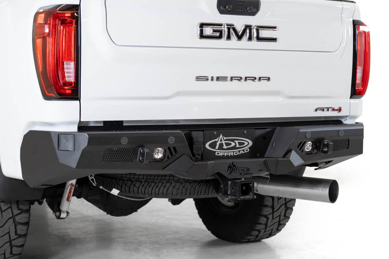 Addictive Desert Designs 2020 GM Sierra/Silverado 2500 Bomber HD Rear Bumper w/ Blind Spot Mounts-Bumpers - Steel-San Diego Overlanding-Addictive Desert Designs