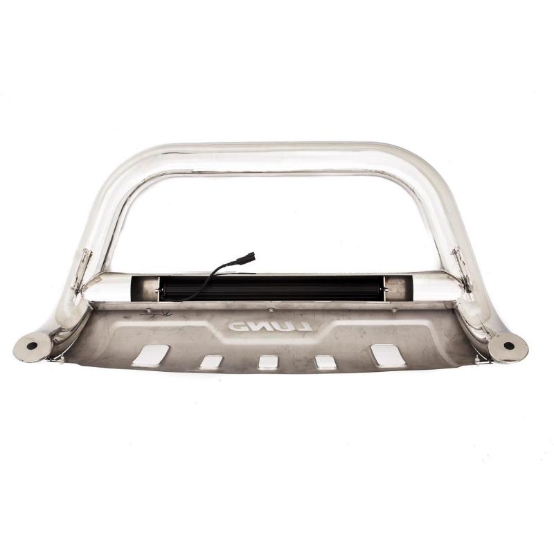 Lund 10-17 Dodge Ram 2500 Bull Bar w/Light & Wiring - Polished