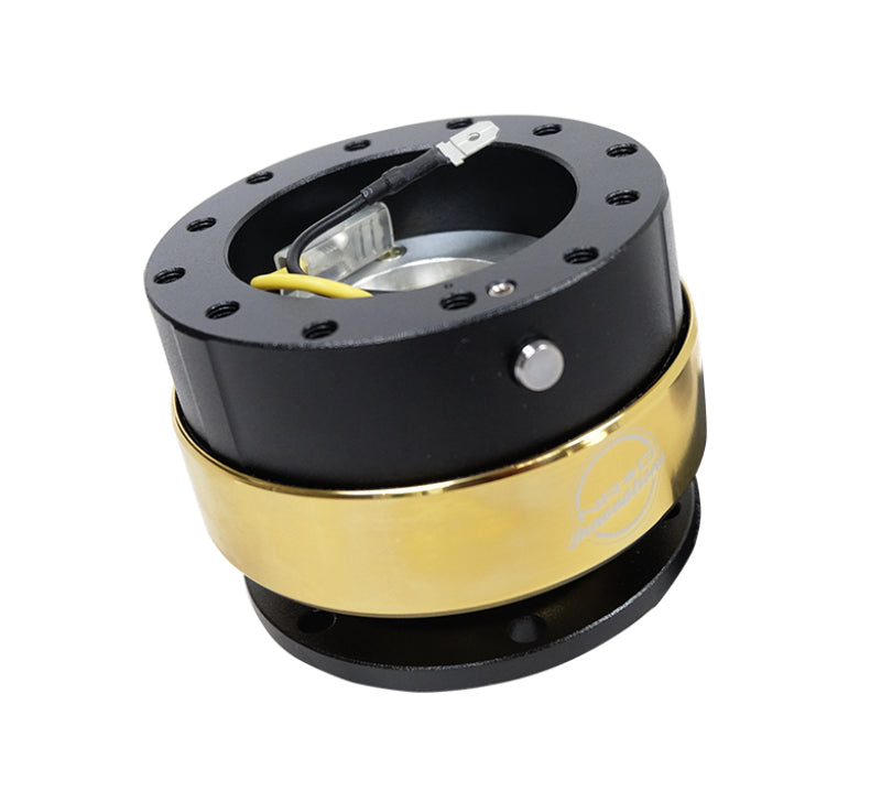 NRG Quick Release Gen 2.0 - Black Body / Chrome Gold Ring